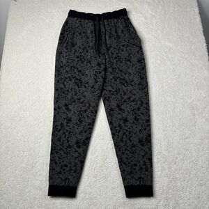 Lululemon Wind Down Joggers Pants Drawstring Athletic Gray‎ Black Men's XS